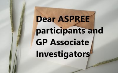 A letter from ASPREE PI, Professor John McNeil, to Australian participants and GPs