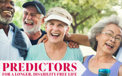 Predictors of a longer, disability-free life in healthy older adults